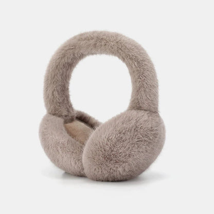 Belro luxury plush winter earmuffs in brown, soft and warm clothing accessory for cold weather comfort.