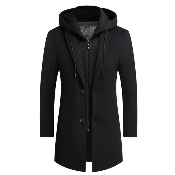 Belro removable hooded coat, stylish jacket with a detachable hood, featuring a modern fit and versatile design for everyday wear.