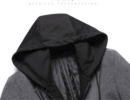 Belro removable hooded coat featuring a stylish jacket with a detachable hood, suitable for casual and outdoor wear.
