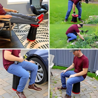 Belro Ultra Light Retractable Stool for home and garden, compact and portable furniture with a sleek design.