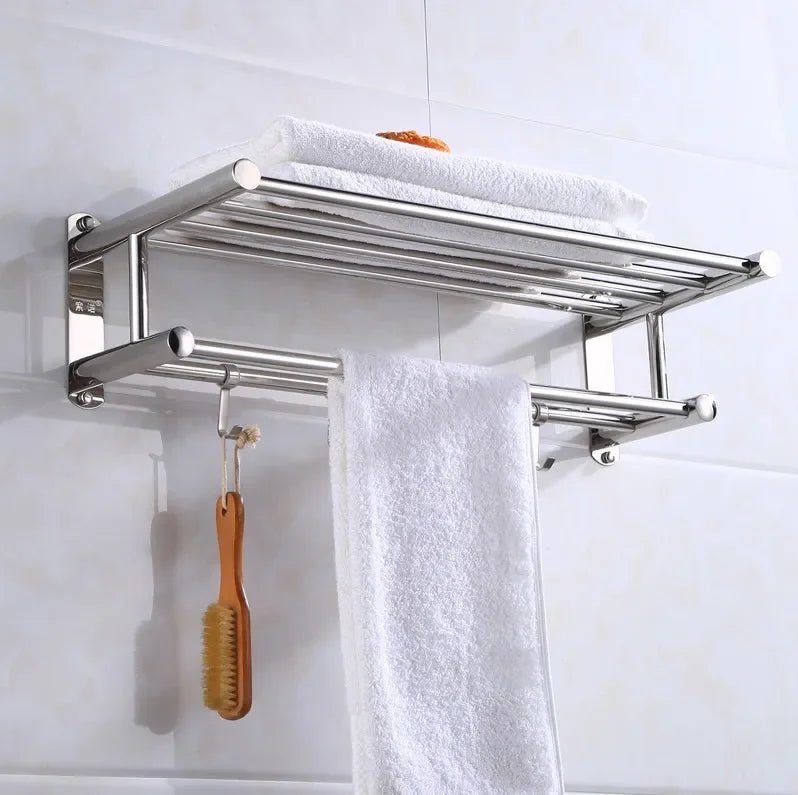 Modern minimalist Belro wall rack for bathroom and kitchen, space-saving home storage solution with sleek design.