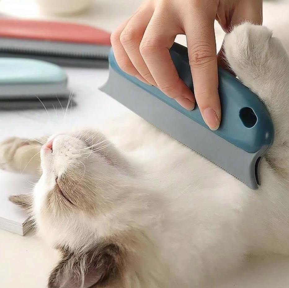 Belro pet hair remover for furniture, a handheld grooming tool with a textured surface for removing pet hair from upholstery.
