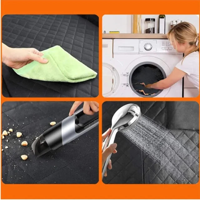 Belro hard floor car seat extension for dogs, automotive accessory with padded surface and secure straps for pet comfort and safety.