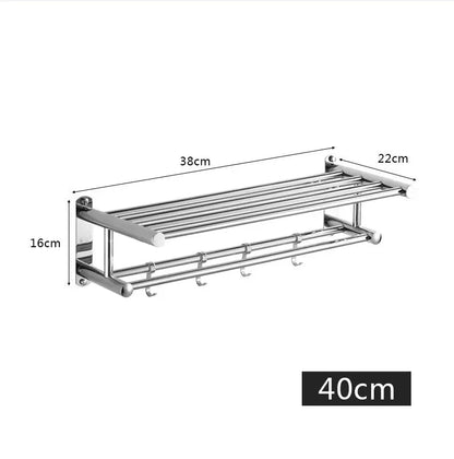 Modern minimalist Belro wall rack for bathroom and kitchen, space-saving wall-mounted storage solution with sleek design.