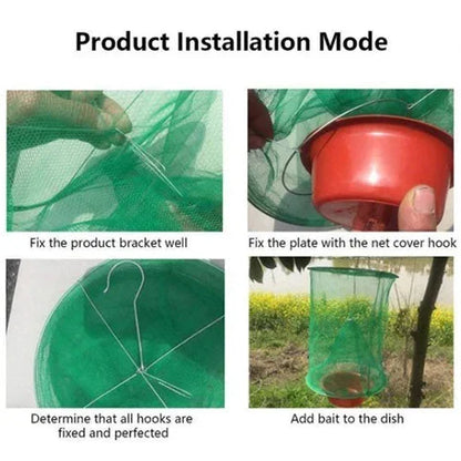 Reusable Ranch Fly Trap by Belro for outdoor pest control, designed to attract and trap flies in home and garden settings.