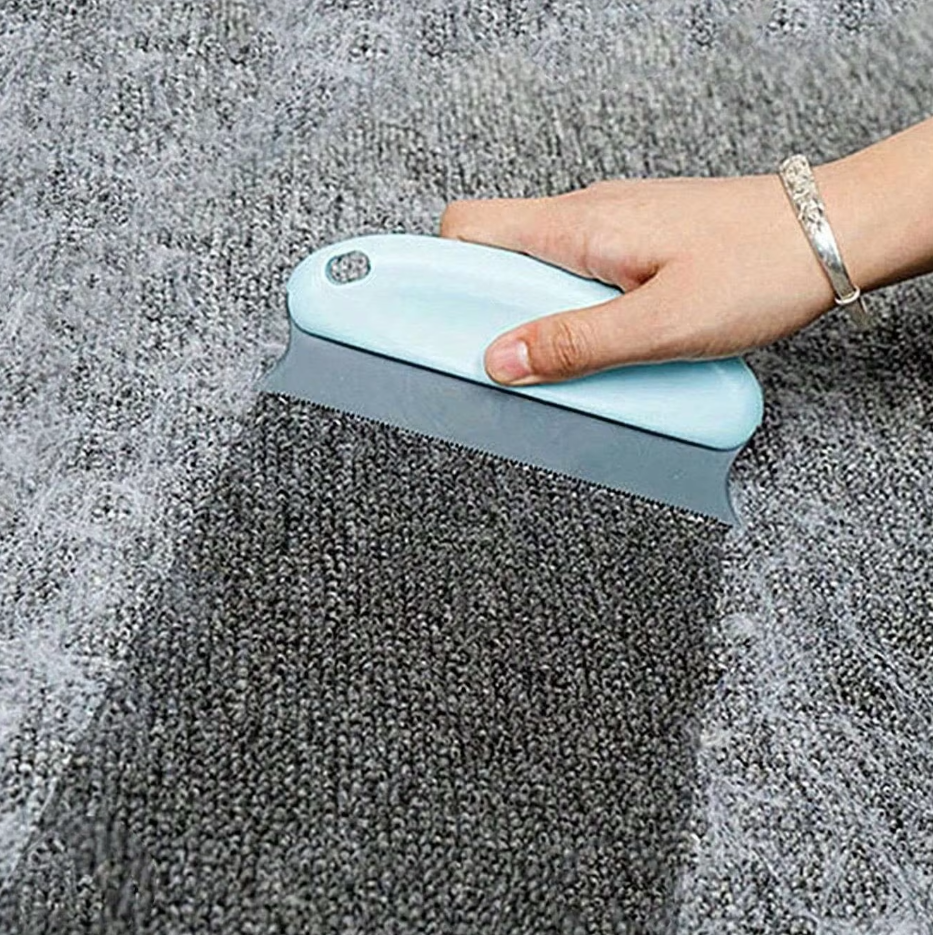 Belro pet hair remover for furniture, dog grooming accessory with a textured surface for effectively removing pet hair from upholstery.