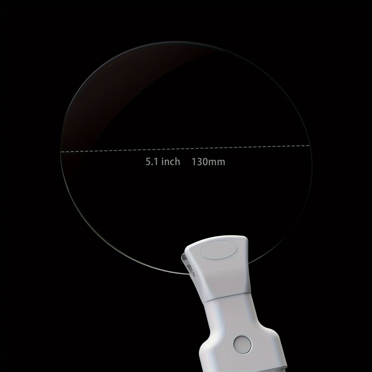 Hands-free BowLift magnifying glass with 5X magnification and neck strap, ideal for reading and close-up tasks.