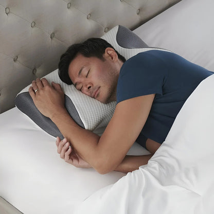 Belro cervical pillow for neck pain relief, ergonomic accessory designed to support and comfort the neck during rest.