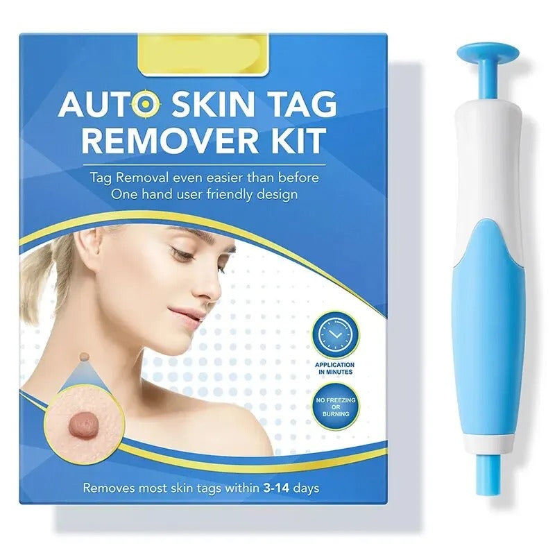 Belro skin tag removal kit for men, clothing accessory with tools for safe skin tag removal, shown in the image.