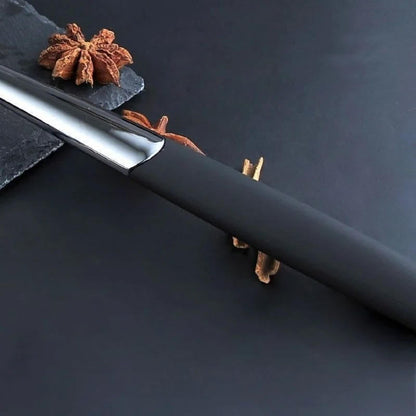 Belro meat pounder tool with a wooden handle and metal head for tenderizing meats in the kitchen.