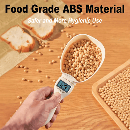 Digital measuring spoon scale by Mivoza Deutschland, compact kitchen tool for precise portioning and easy measurement.