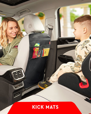 Belro 2-pack car backseat organizer with multiple pockets for sports and outdoor gear, designed to keep vehicles tidy.