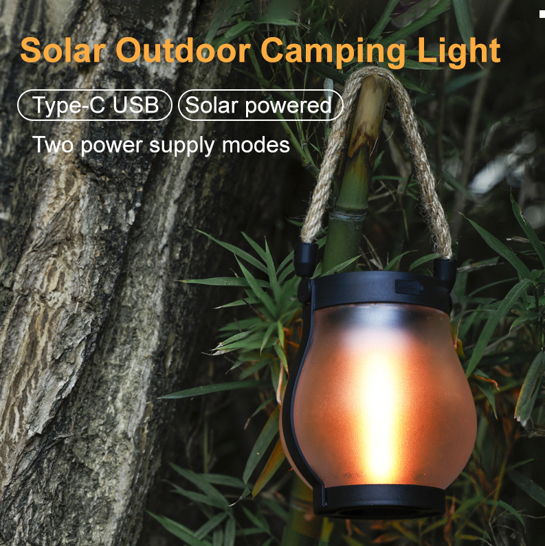 BowLift Solar Flame Garden Light, outdoor décor with magical fire seed mood effect, illuminated during nighttime outdoor spaces.