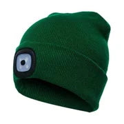 Belro LED Beanie Light showing a cozy beanie with integrated bright LED flashlight for hands-free illumination.