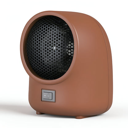 Brown mini heater for home by Belro, compact electronic heater suitable for indoor use, with a sleek design.