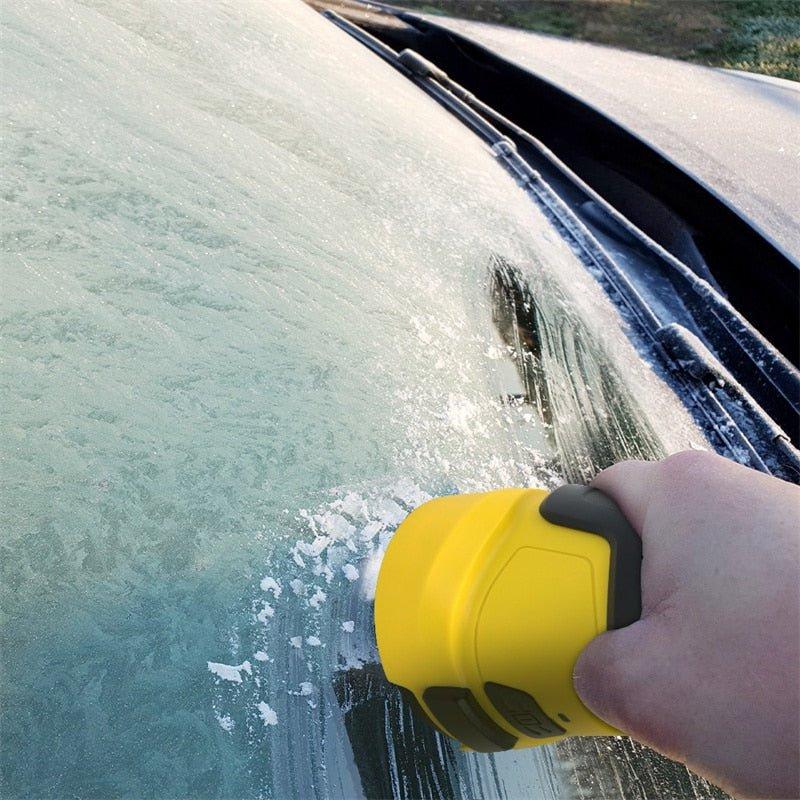 Belro USB rechargeable electric ice scraper for cars, anti-freeze electromagnetic snow removal device for outdoor use.