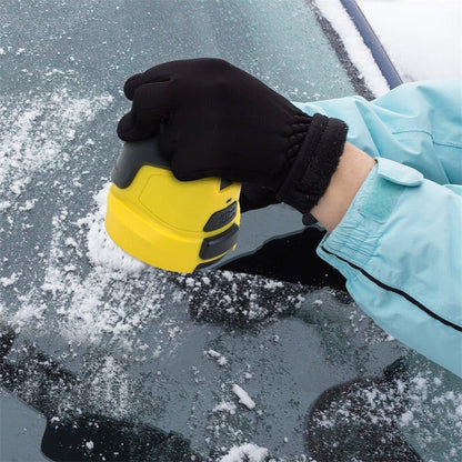 Belro USB rechargeable electric ice scraper for cars, compact anti-freeze electromagnetic snow removal device in outdoor setting