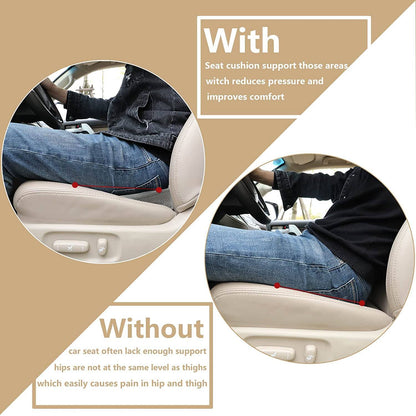 Belro car seat cushion for shorter drivers, ergonomic back support pad with phonery design for improved comfort and posture.
