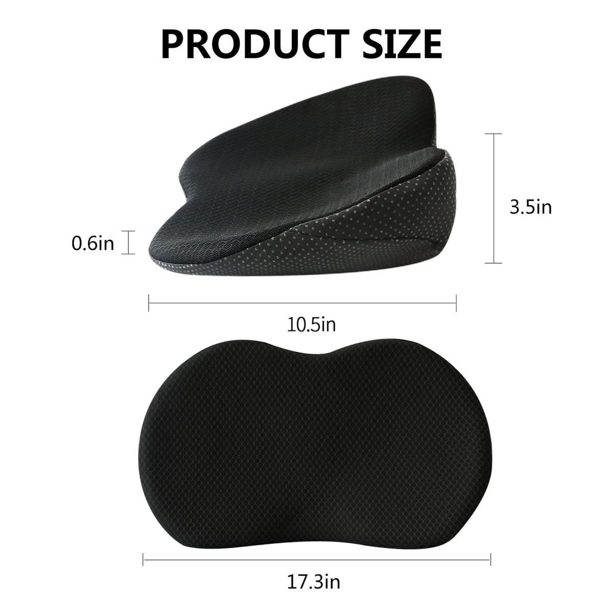 Belro Car Seat Cushion for shorter drivers, ergonomic back support pad designed for comfort and proper posture while driving