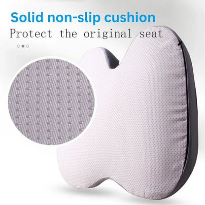 Belro ergonomic soft memory foam car seat cushion providing back support and comfort for driving.