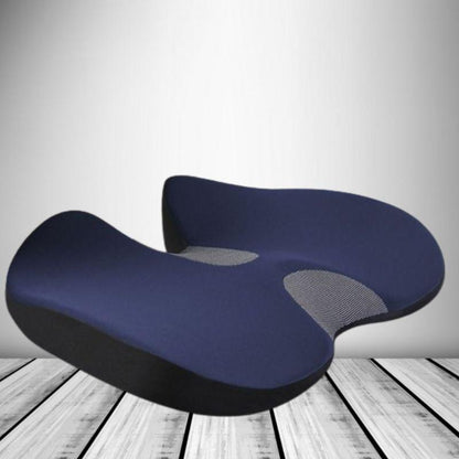 Belro ergonomic soft memory foam car seat cushion providing back support for improved comfort during driving.
