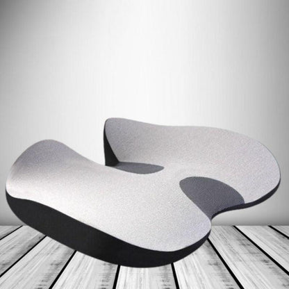 Belro ergonomic soft memory foam car seat cushion providing back support for improved comfort during driving.