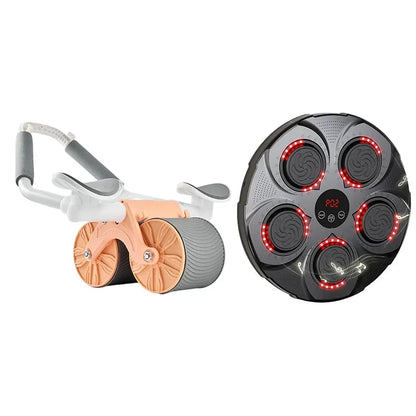 Belro wall-mounted music boxing machine for men, showcasing a modern fitness device with a sleek design mounted on the wall.
