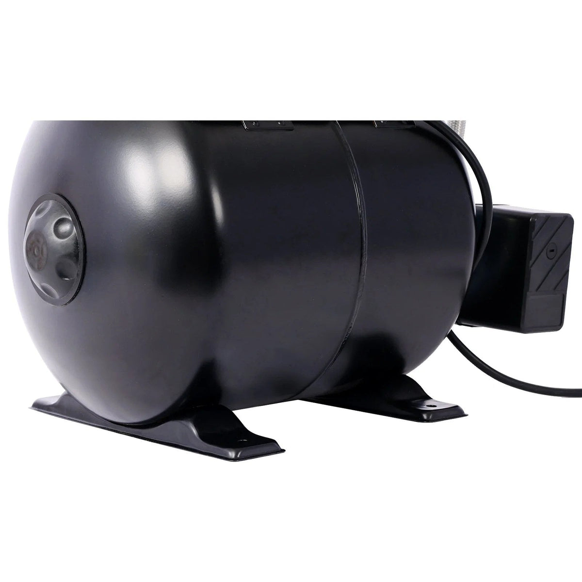 Casavibeo 1.6HP shallow well pump with 5-gallon pressure tank for garden irrigation and automatic water boosting.