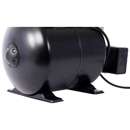 Casavibeo 1.6HP shallow well pump with 5-gallon pressure tank for garden irrigation and automatic water boosting.