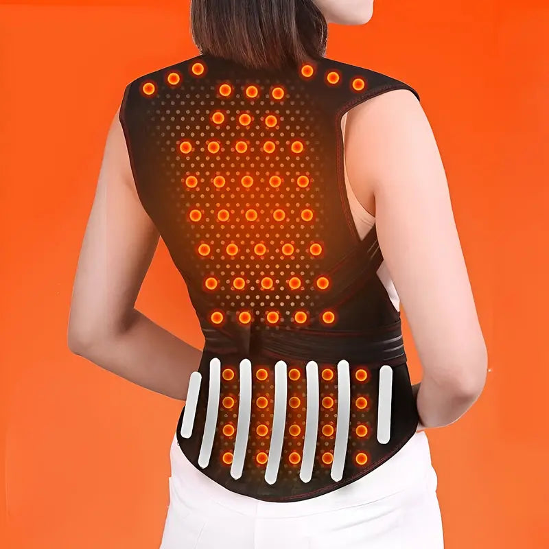 Belro back brace for back pain, a supportive accessory with adjustable suspenders designed to relieve discomfort and improve posture.