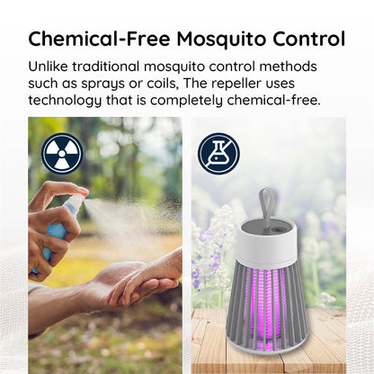 Belro portable USB rechargeable pest repellent lamp with chemical-free outdoor pest control design.