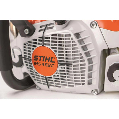 Stihl MS 462 R C-M gas chainsaw with a 25-inch bar and 72.2cc engine, featuring a professional-grade design and ergonomic handle.
