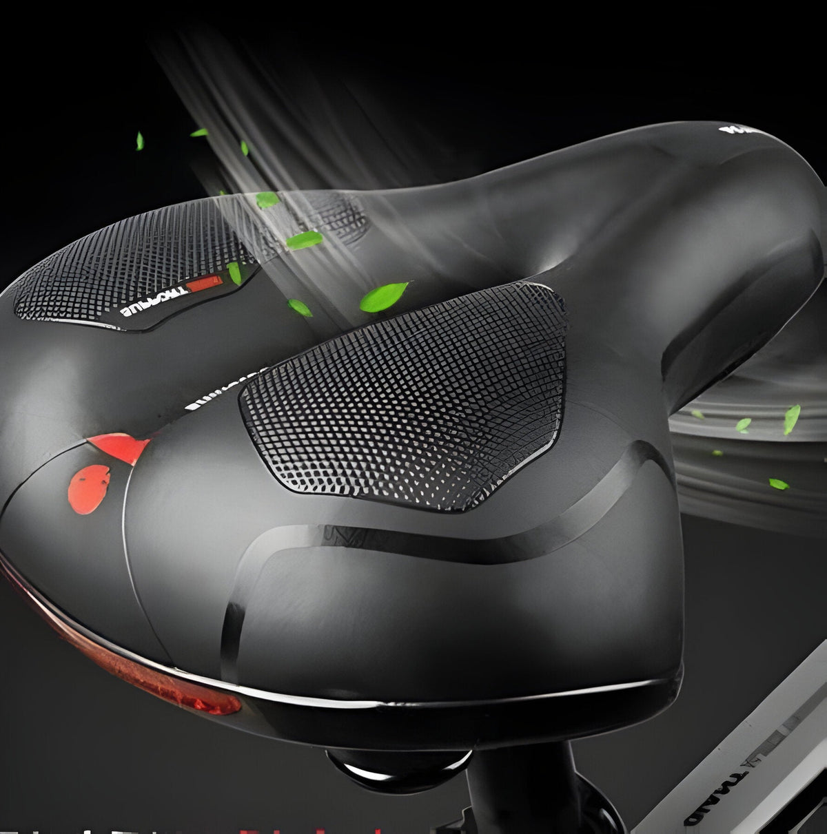 Belro Cloud Saddle for mountain bikes with shock absorption, ergonomic design, and cushioned comfort for outdoor cycling.
