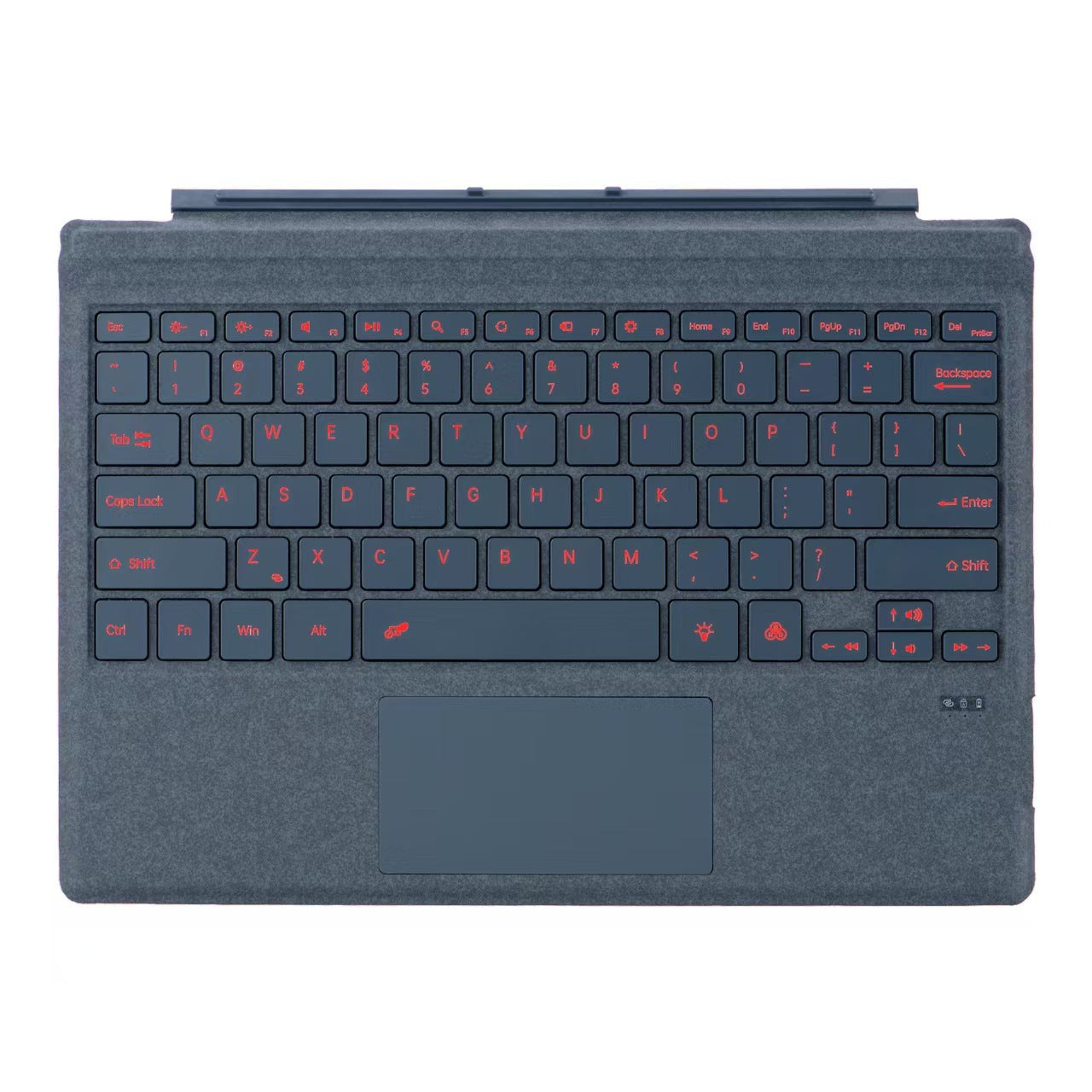 Colorful backlit Microsoft Surface Pro Bluetooth keyboard by GETDECO with slim magnetic design, suitable for Surface Pro 3 to 11.