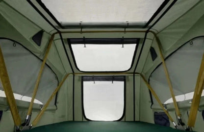 Casavibeo Thule Tepui Explorer Kukenam 3 roof top tent set up on a vehicle, showcasing its durable fabric and spacious design.
