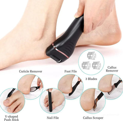 Belro Electric Callus Remover for smooth, healthy skin; handheld device with rotating abrasive head for foot and skin care.