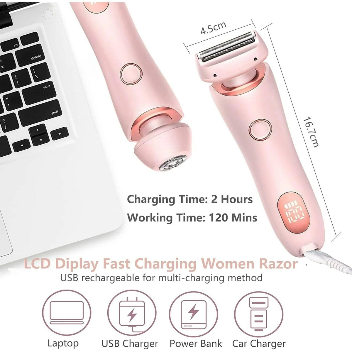Belro electric shaver for women with a sleek design, featuring a close-cutting head and ergonomic handle for smooth skin.