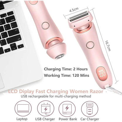 Belro electric shaver for women with a sleek design, featuring a close-cutting head and ergonomic handle for smooth skin.