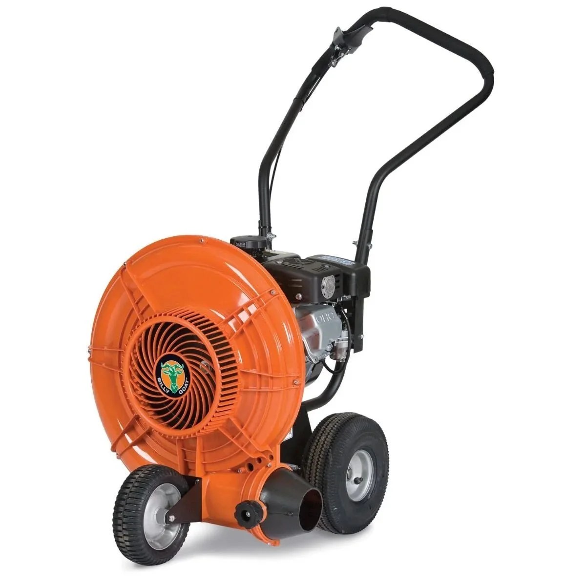 Casavibeo Billy Goat F601V Force 205cc push walk-behind leaf blower with powerful engine and wide vacuum nozzle.