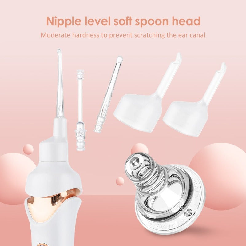 Belro painless vacuum ear cleaner with soft nozzle and ergonomic handle, designed for safe and effective ear cleaning.