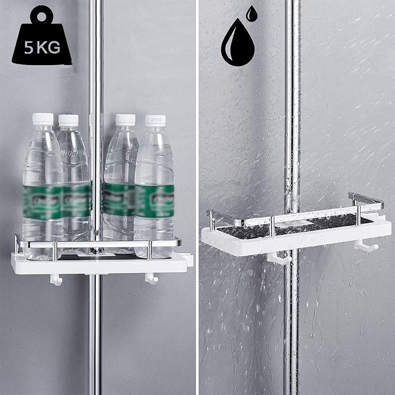 Belro shower caddy for no-drill installation, outdoor home & garden storage with sturdy design and convenient hanging hooks.