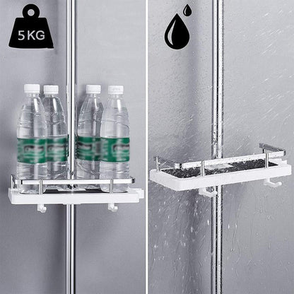 Belro shower caddy for no-drill installation, outdoor home & garden storage with sturdy design and convenient hanging hooks.