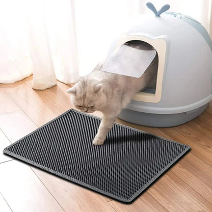 Belro cat litter mat with textured surface and absorbent material, designed to trap litter and keep floors clean.