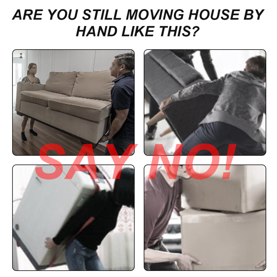 Belro furniture rollers and lifters for moving, designed for easy lifting and relocating heavy furniture at home or in the garden.