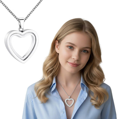 Belro urn pendant necklace with a sleek metallic finish, hanging from a delicate chain, suitable as elegant jewelry accessory.