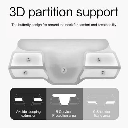 Belro ergonomic contour cervical pillow designed for neck pain relief, featuring supportive shape for proper neck alignment.