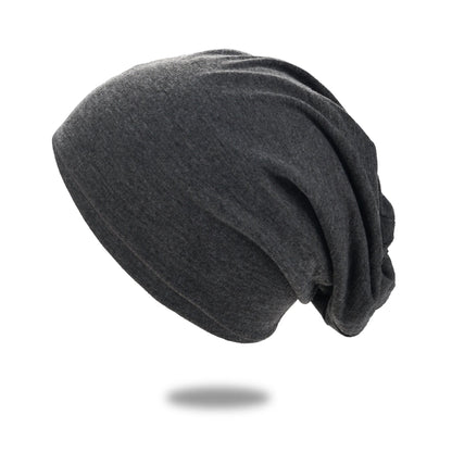 Dark grey Belro Cozy Slouch Hat Beanie cap, winter accessory, soft knit fabric, casual style, suitable for cold weather.