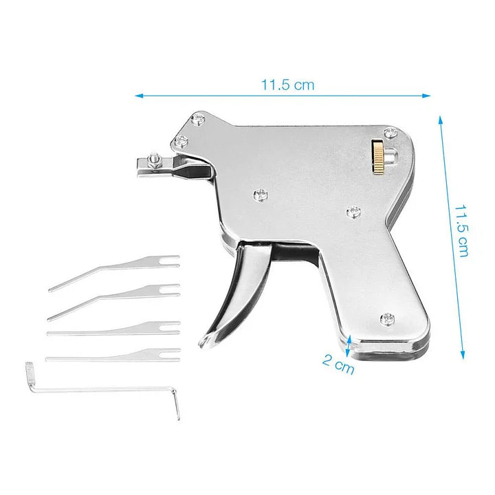 Belro Lock Pick Auto Extractor tool with metallic components, designed for locksmith and security hardware applications.