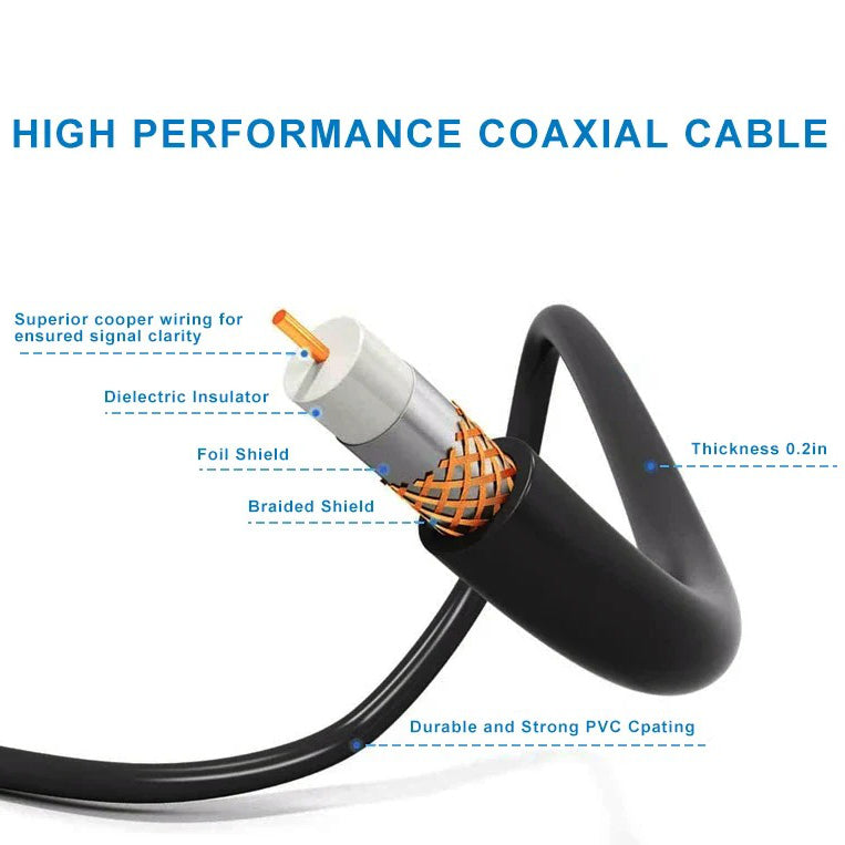 Belro long-range digital HD TV antenna with full 360-degree directional motor and mounting pole, for clear over-the-air TV reception.