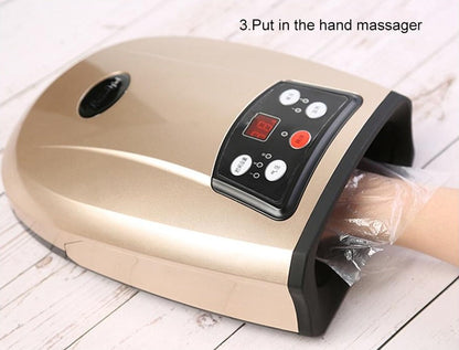 Belro heated hand massager for arthritis relief, air compression palm and finger physiotherapy device for men.